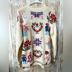 Vintage 90’s Melbourne Country size M oversized sweater costal grandma Nordic